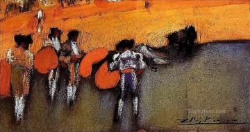 corrida Painting - Corrida de toros 1900 Pablo Picasso